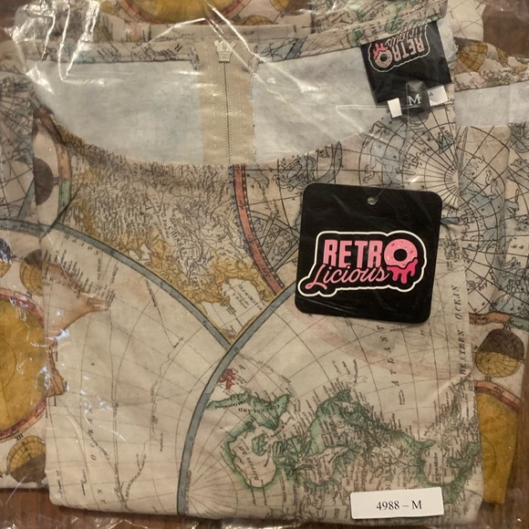 Retrolicious Maps Dress - Picture 7 of 10